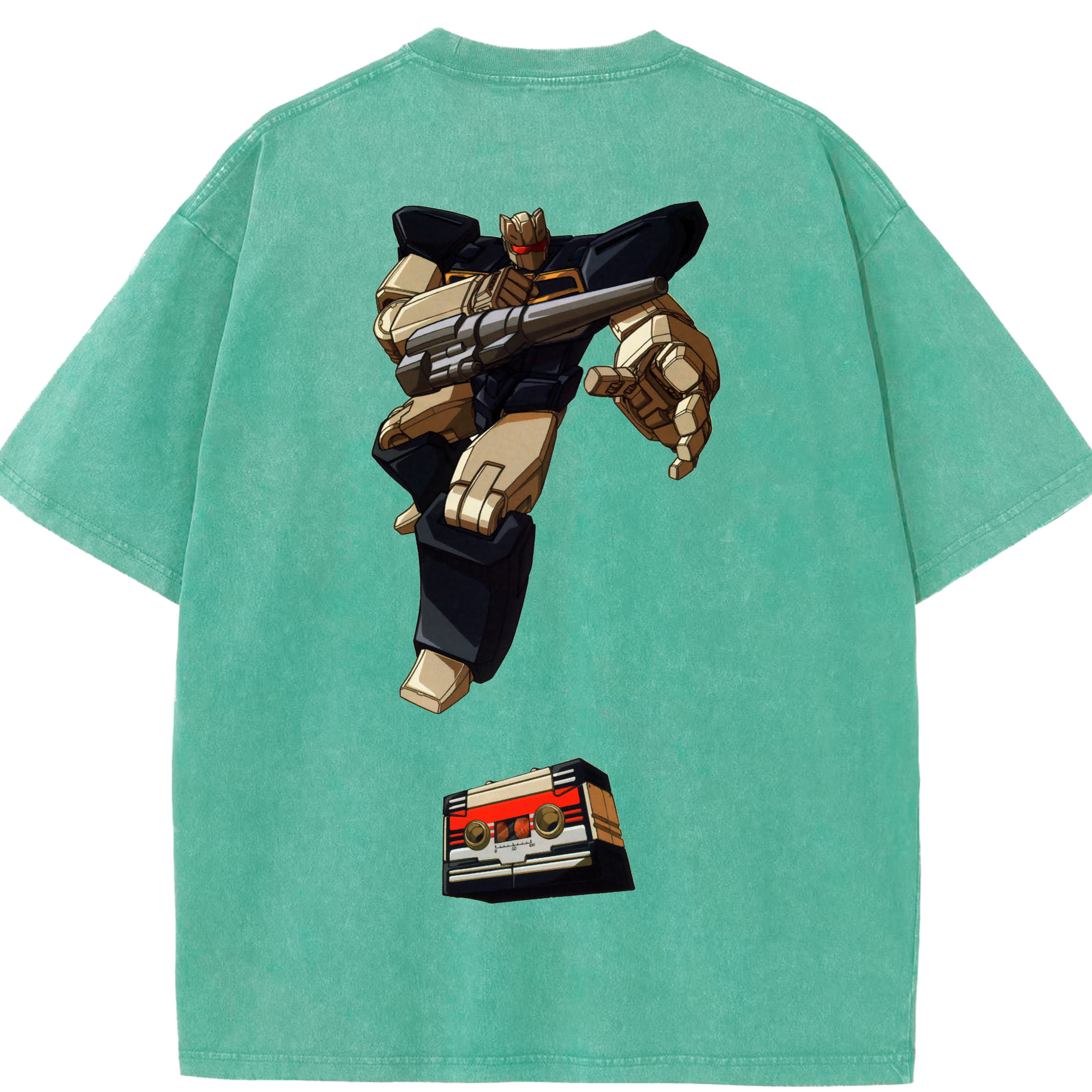 （画像用）  綿100% ヴィンテージ風 半袖Tシャツ（背面プリント）
